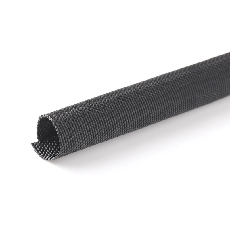 MGI SpeedWare Woven Mesh Split-Sleeve Wire Loom for High-Temperature Automotive Harness and Home Cable Management - 25 feet (1/4") - Image 1